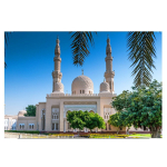 Алмазная мозаика Alingar, на подрамнике, с полным заполнением, (матов.), 30х40 см, 20 цветов, "Мечеть Джумейра"