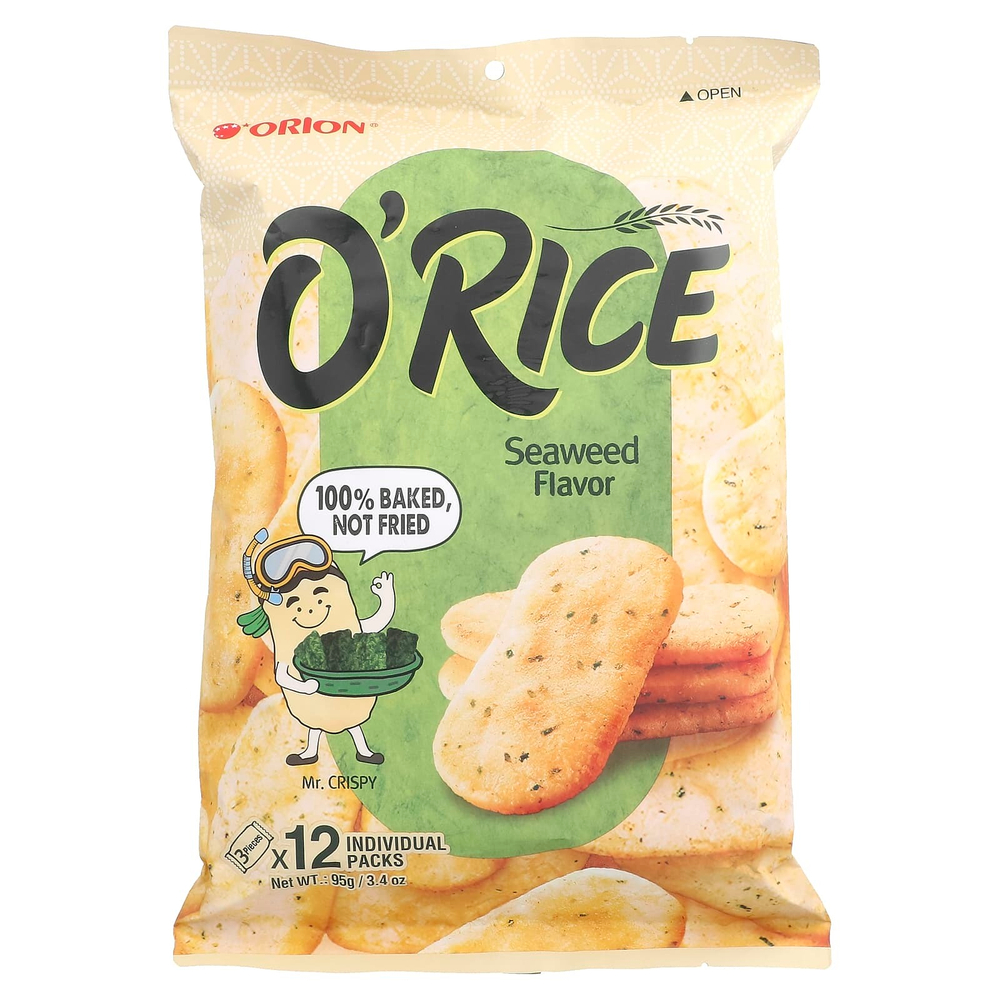 Orion, O'Rice, водоросли, 12 отдельных упаковок, 95 г (3,4 унции)