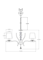 Люстра подвесная Moderli V2551-5P Silvestor