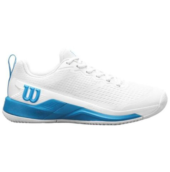 Мужские кроссовки теннисные Wilson Rush Pro 4.5 - white/white/atomic blue