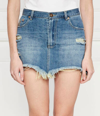 Джинсовая юбка JUNKYARD One Teaspoon - темно-синий(26276)