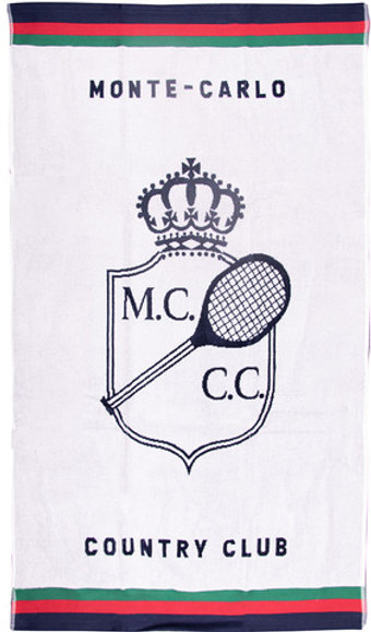 Полотенце теннисноеMonte-Carlo Country Club Jacquard Towel - белый