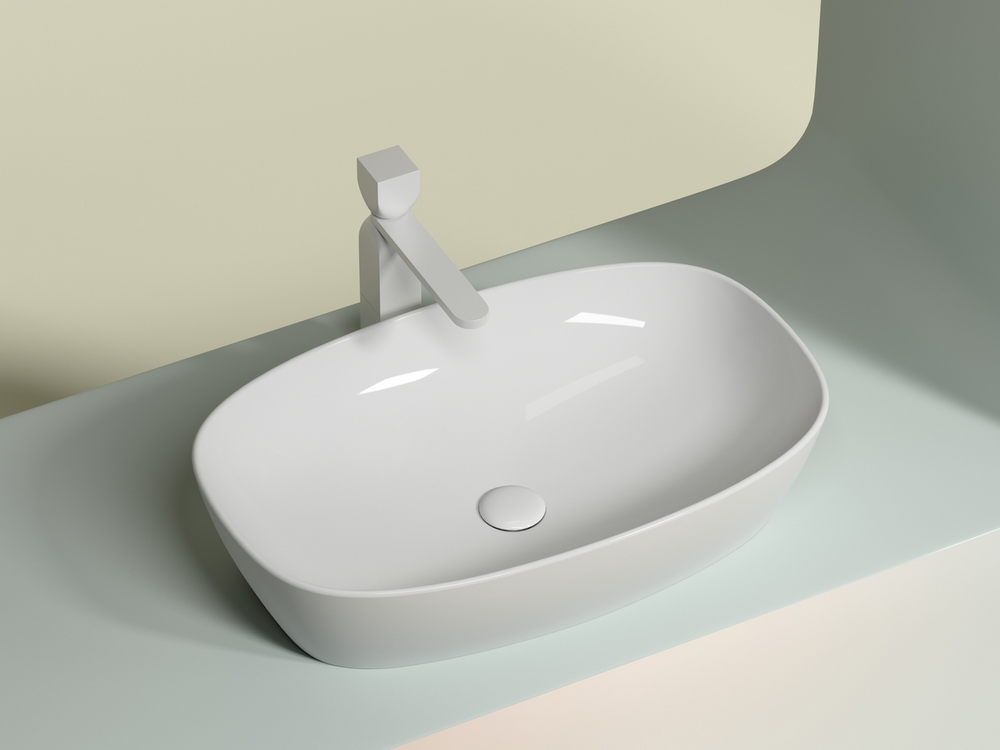 Умывальник чаша накладная овальная Element 610x385x140мм