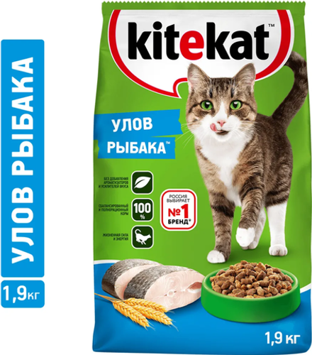 Kitekat Улов рыбака 1,9кг.*4шт.