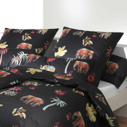 Наволочка 70x70 Elegante Delhi черная фото