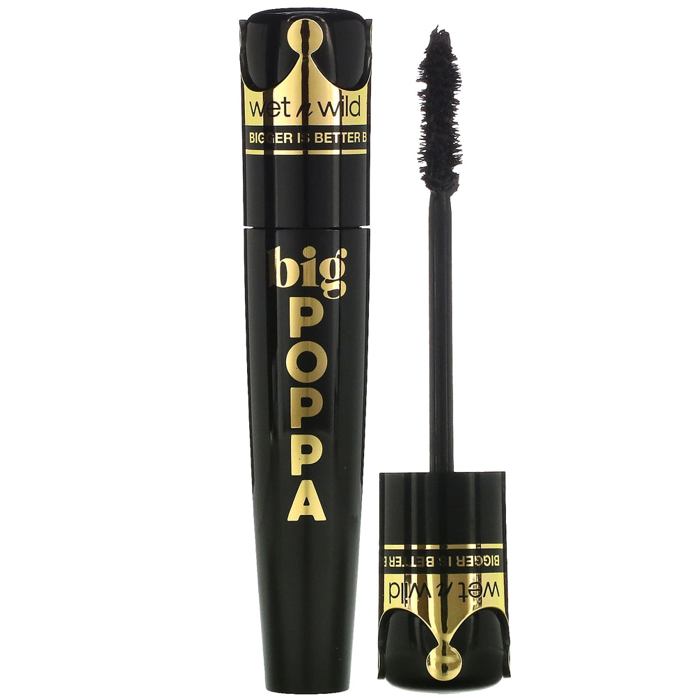 wet n wild, Big Poppa Mascara, 1111875 Blackest Black, 10 мл (0,33 жидк. унц.)