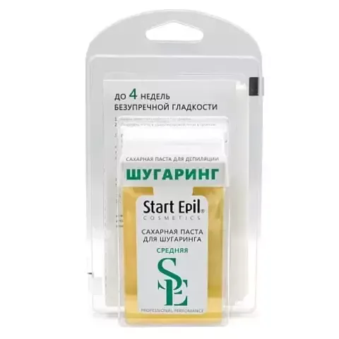 Паста в картридже «СРЕДНЯЯ», 100 г + бумажные полоски Start Epil