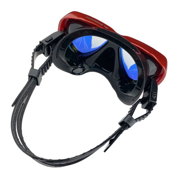 Маска с просветленными линзами Scorpena A3 красная