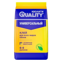 Клей д/обоев QUALITY Универсальный 0.2кг мягкая пачка Прозрачный