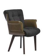 Кресло для конференций Париж люкс BD ткань/кожа