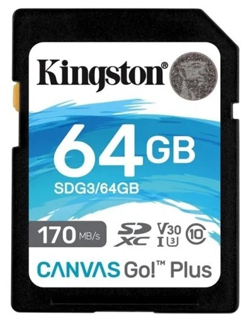 Kingston Canvas Go Plus SDXC UHS-I U3 V30 64Gb (170/70 Mb/s)