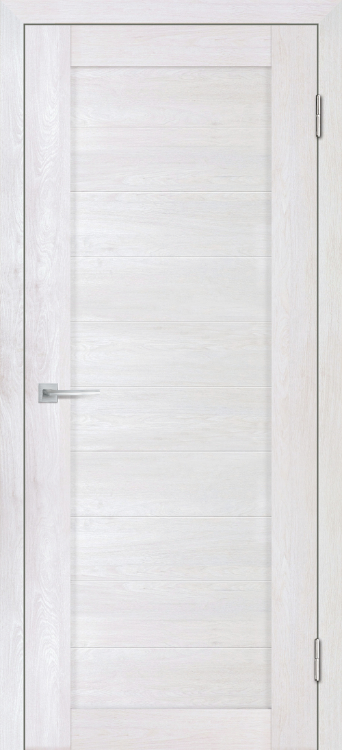 Дверь Деко-21 (3D) / Цвет жемчужный / сатинат бесцветный / Двери STABILE PORTE