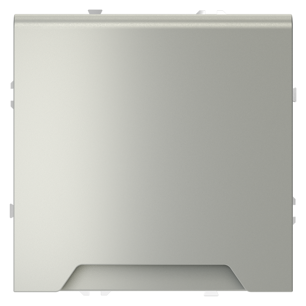 Розетка встраиваемая VOLTUM S70 с заземлением, защитными шторками и крышкой 16А, (сталь)