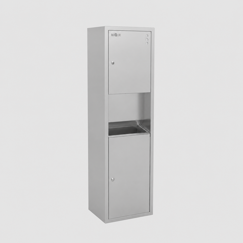 Встраиваемая система (диспенсер бум. полотенец, бак для мусора) COMPACT 12020.S матовый