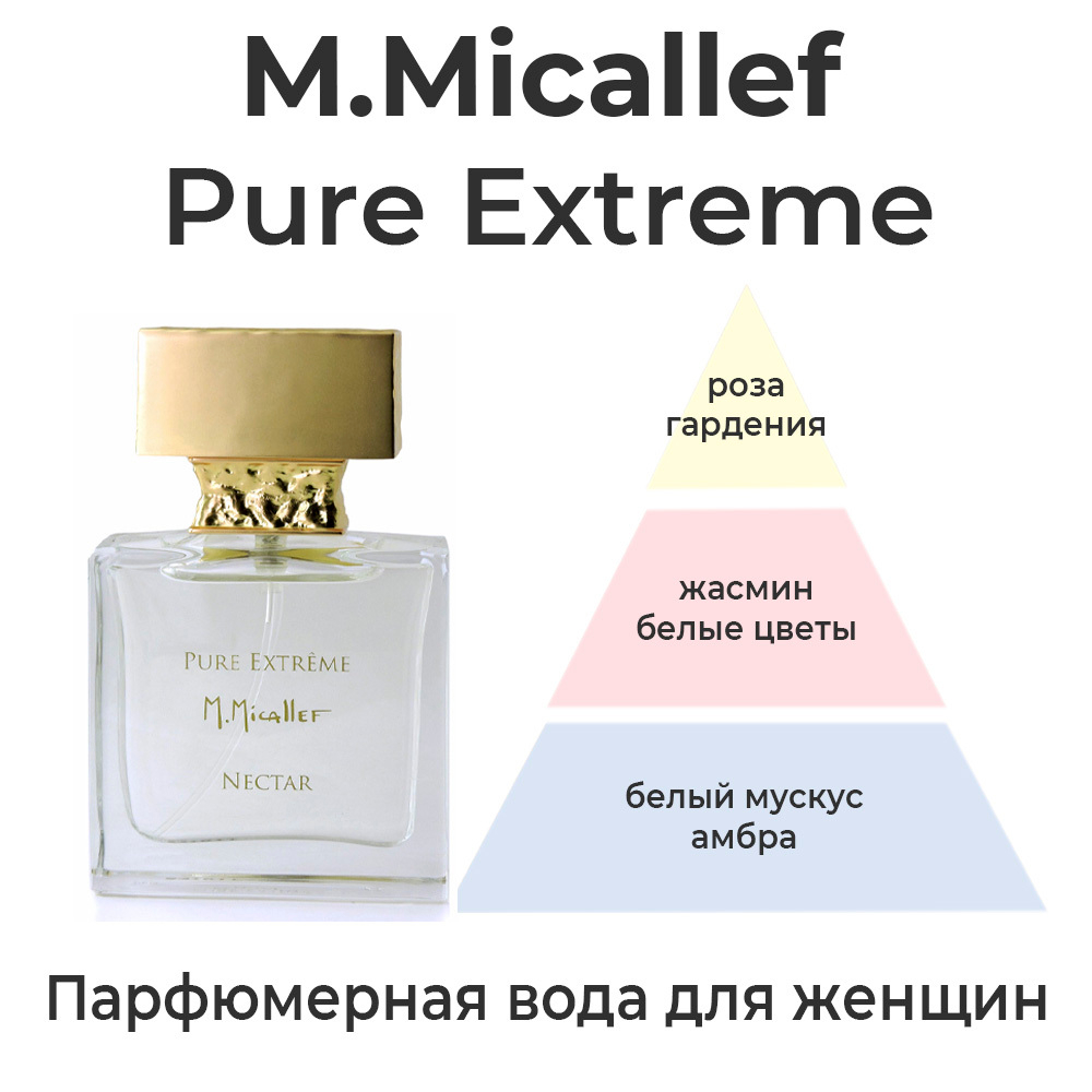 Pure Extrême M.Micallef — парфюмерная вода для женщин. Описание аромата