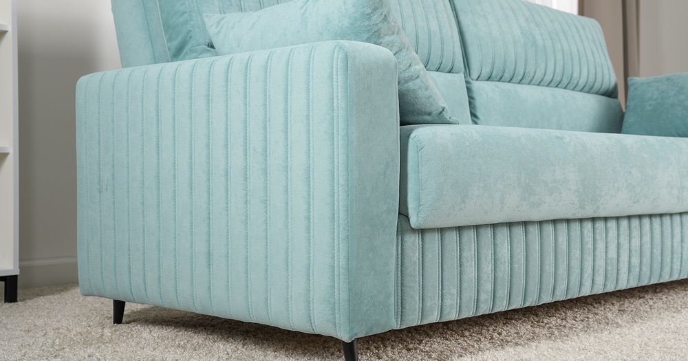 Изабель диван-кровать (велюр ментол)