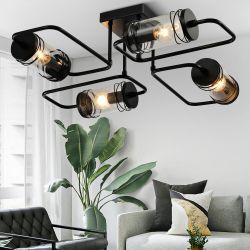Люстра Rivoli Akanta 5061-304 4 х E14 40 Вт лофт - кантри | Rivoli