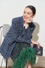 ЮБКА С ПЕРЬЯМИ ТЕМНО-СИНИЙ|ЗЕЛЕНЫЙ|ЗЕЛЕНЫЙ