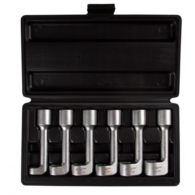 AFFIX (AF02510006C) Набор разрезных насадок 1/2", Г-образные, 12-19 мм, 6 предметов, кейс