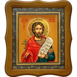 Назарий Римлянин Медиоланский Святой мученик. Икона на холсте.