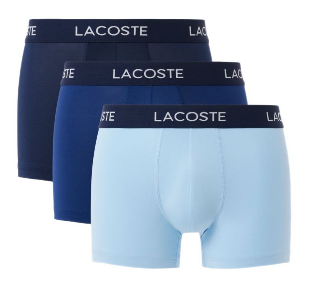 Мужские спортивные боксеры Lacoste Microfiber Trunks 3P - navy blue/blue