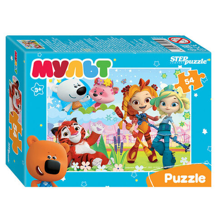 Пазлы   54 элемента  180*130мм. "Мульт. Ми-ми-мишки. Сказочный патруль и др"
