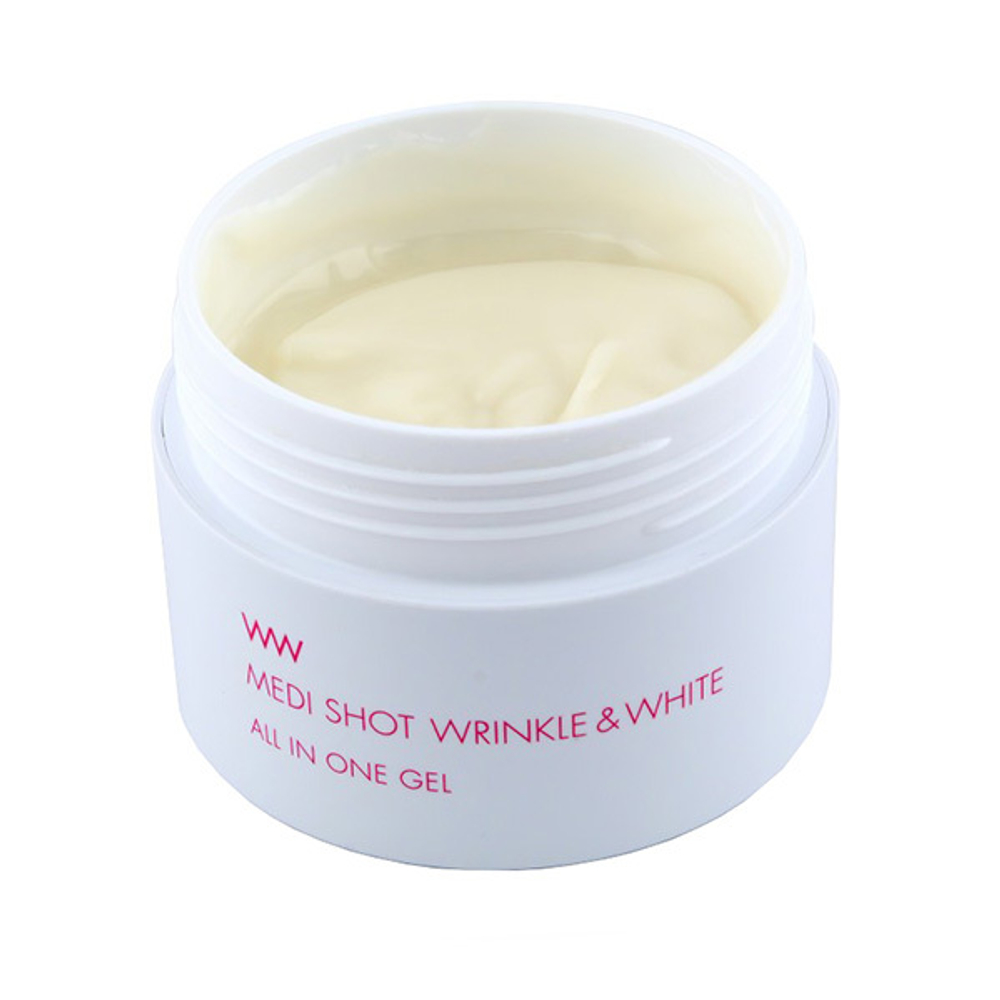 Крем-гель для ухода за зрелой кожей Meishoku Medi Shot Wrinkle&White All In One Gel 75г