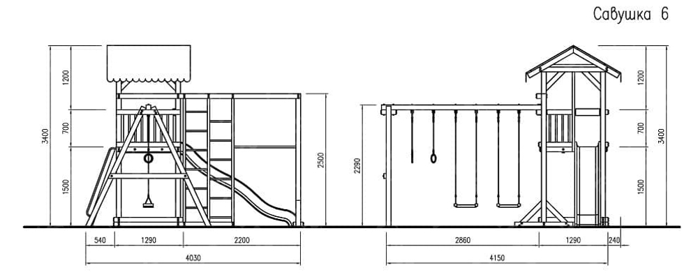 Детская площадка для дачи Савушка - 6