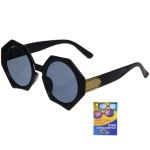 Очки солнцезащитные детские «ЖАРА», круглые, цвет черный