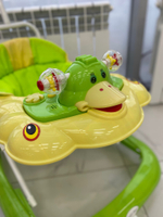 Ходунки SBL 5301 T1 (Teddy Bear), зеленый (силиконовые колеса)