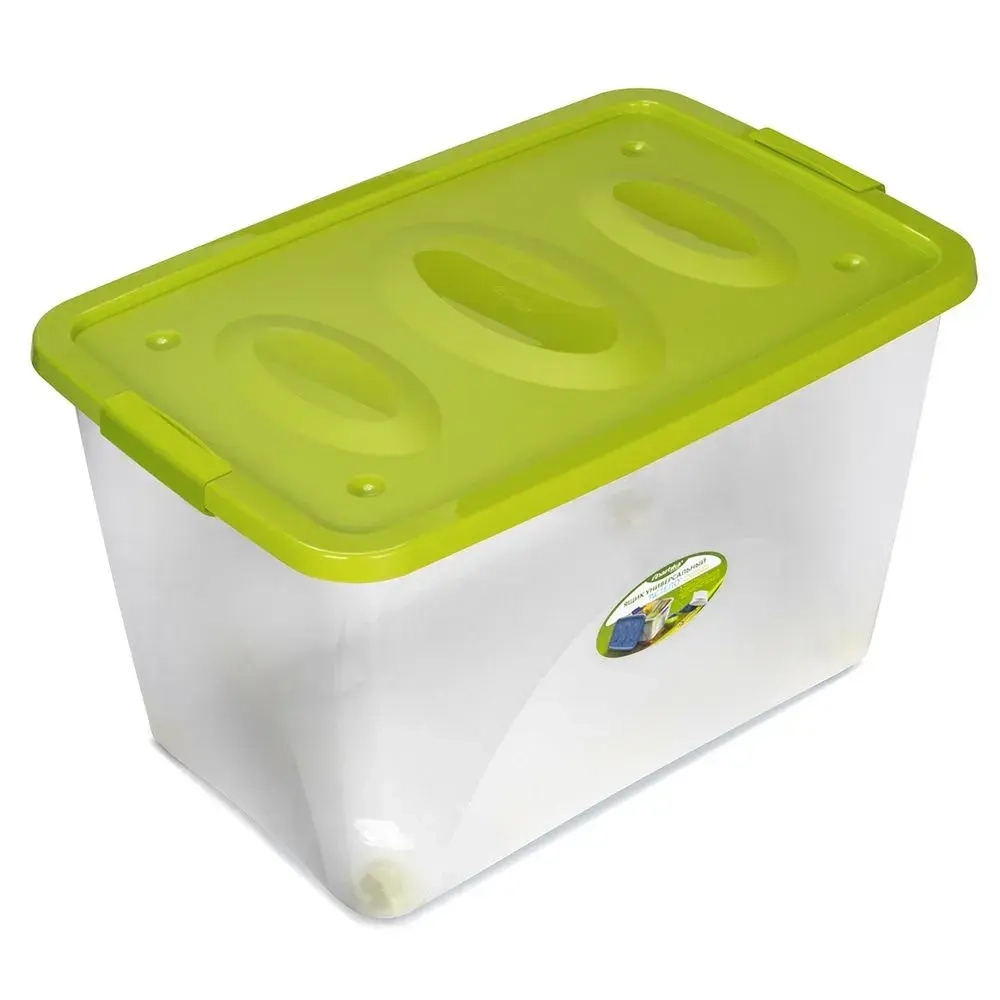 Ящик универсальный Астело 600х360мм на колесиках оливковый (комплект 4 шт)