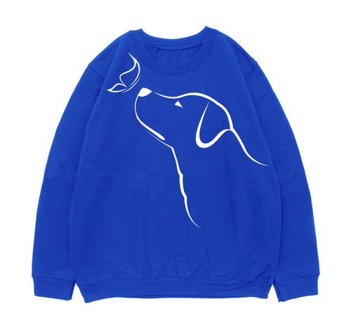 Свитшот "Ретривер с бабочкой"