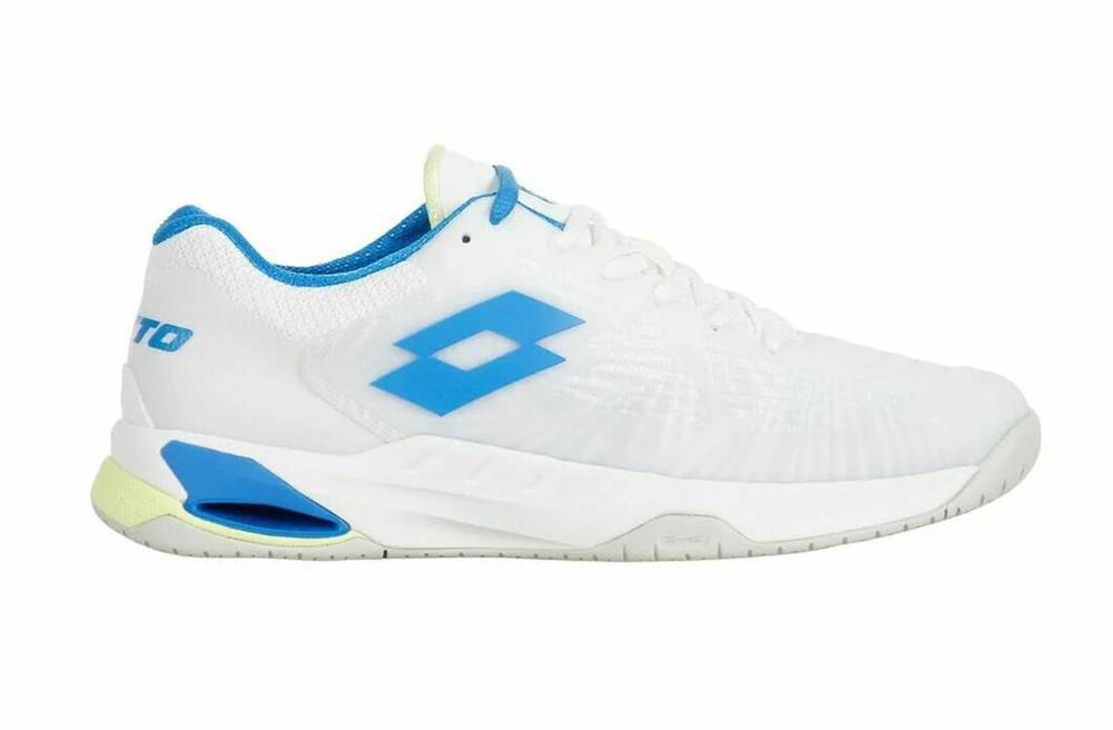 Теннисные кроссовки Lotto Mirage 100 II SPD - all white/dodgers blue/sunny lime