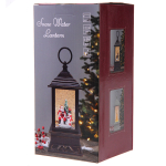 Сувенир с подсветкой «Новогодняя ночь» 10,5*10,5*23,5 см, мелодия, подсветка, эффект снегопада (работает от 3*АА, USB)