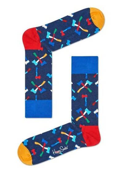 Носки унисекс Axe Sock с принтом в виде топориков (Размер: 29) (Цвет: коричневый)