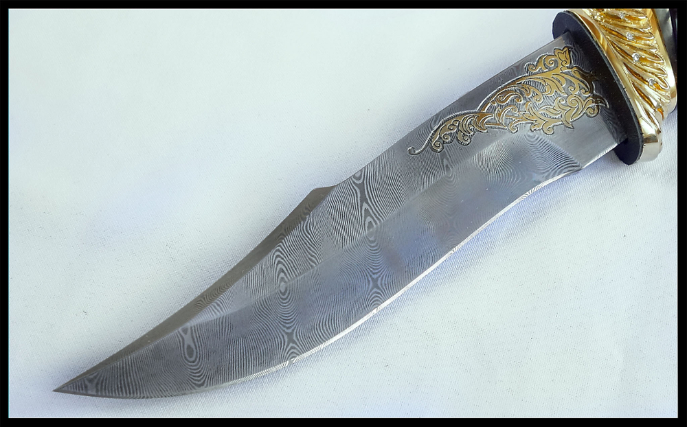 Дамасский нож Пантера