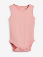 Боди без рукавов для малышей Next 714-208, 5 шт., Белый, Розовый