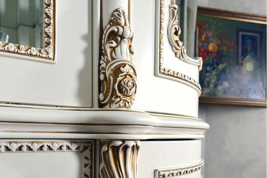 Шкаф-витрина ДЖОКОНДА крем глянец 1,9