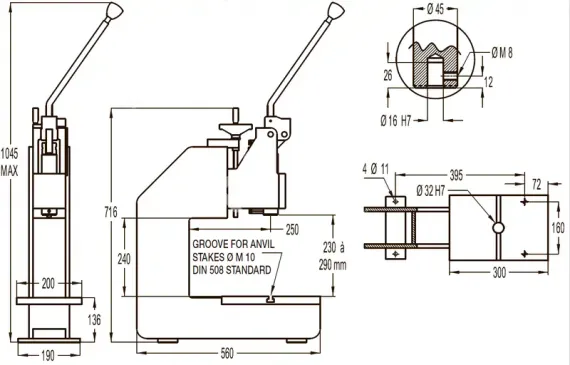 Коленно-рычажный пресс EMG 20HRLP