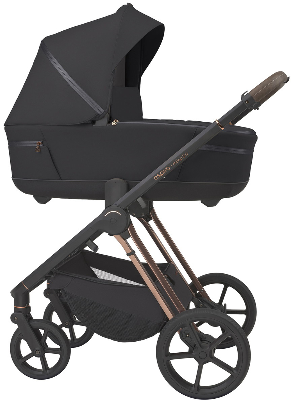 Детская коляска 3 в 1 Espiro Miloo 2.0 и автокресло Pi Beige 310 diamond black