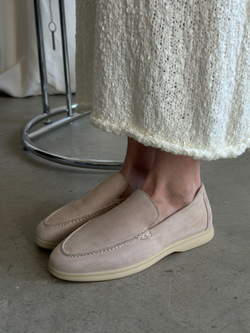 Лоферы из натуральной замши