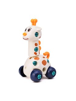 Конструктор пластмассовый Жирафик с отвёрткой