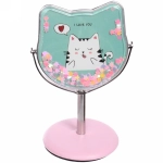 Зеркало настольное на ножке «Stylish image - Котик Айс», форма кошки, 8*14 см (картон. коробка)