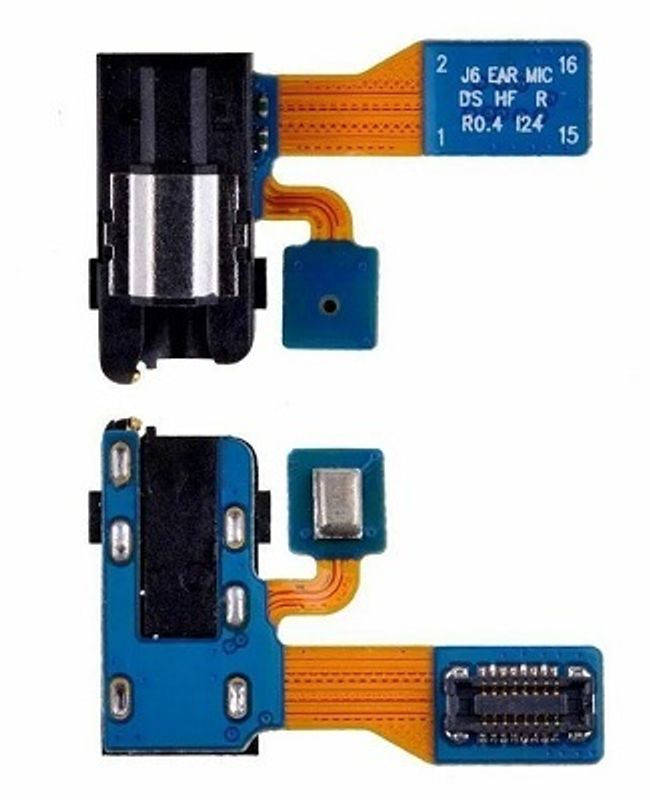 Шлейф с разъемом наушников и микрофоном для Samsung Galaxy A6 2018, A6+ 2018, J8 2018, J6 2018, J6+