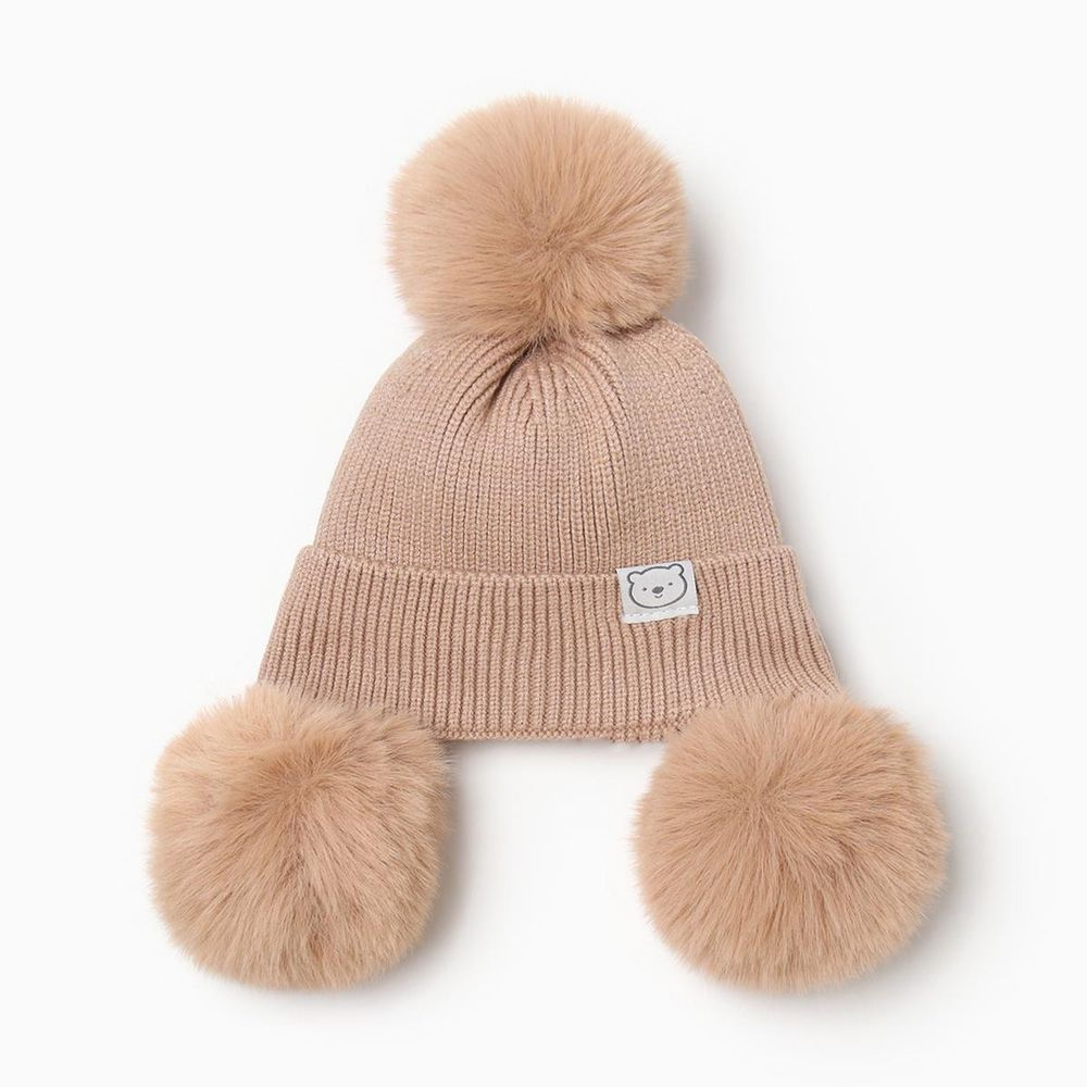 Шапка утепленная р.48-50, 1-3 года, кофейный, 10206542 (Крошка Я) Шапка утепленная р.48-50, 1-3 года, кофейный, 10206542 (Крошка Я)