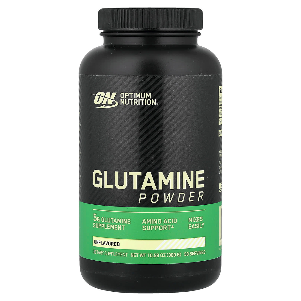 Optimum Nutrition, глутамин в порошке, без вкусовых добавок, 300 г (10,58 унции)
