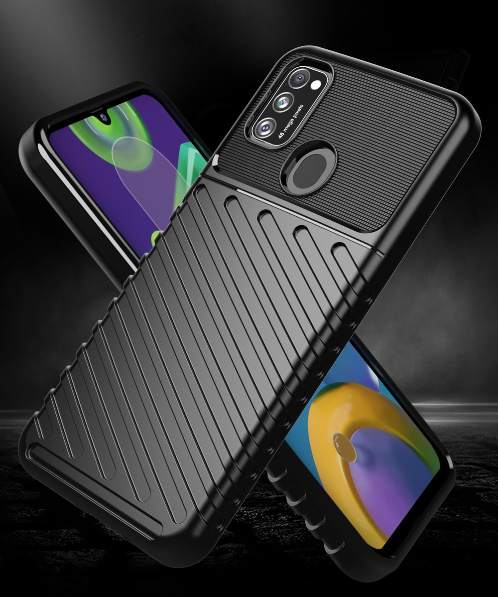 Чехол черного цвета для Samsung Galaxy M21, серия Onyx от Caseport