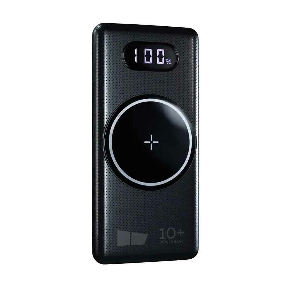 Внешний аккумулятор More choice PB70S-10 10000mAh Smart 3USB 3.0A с беспроводной зарядкой PD22.5W (Black)