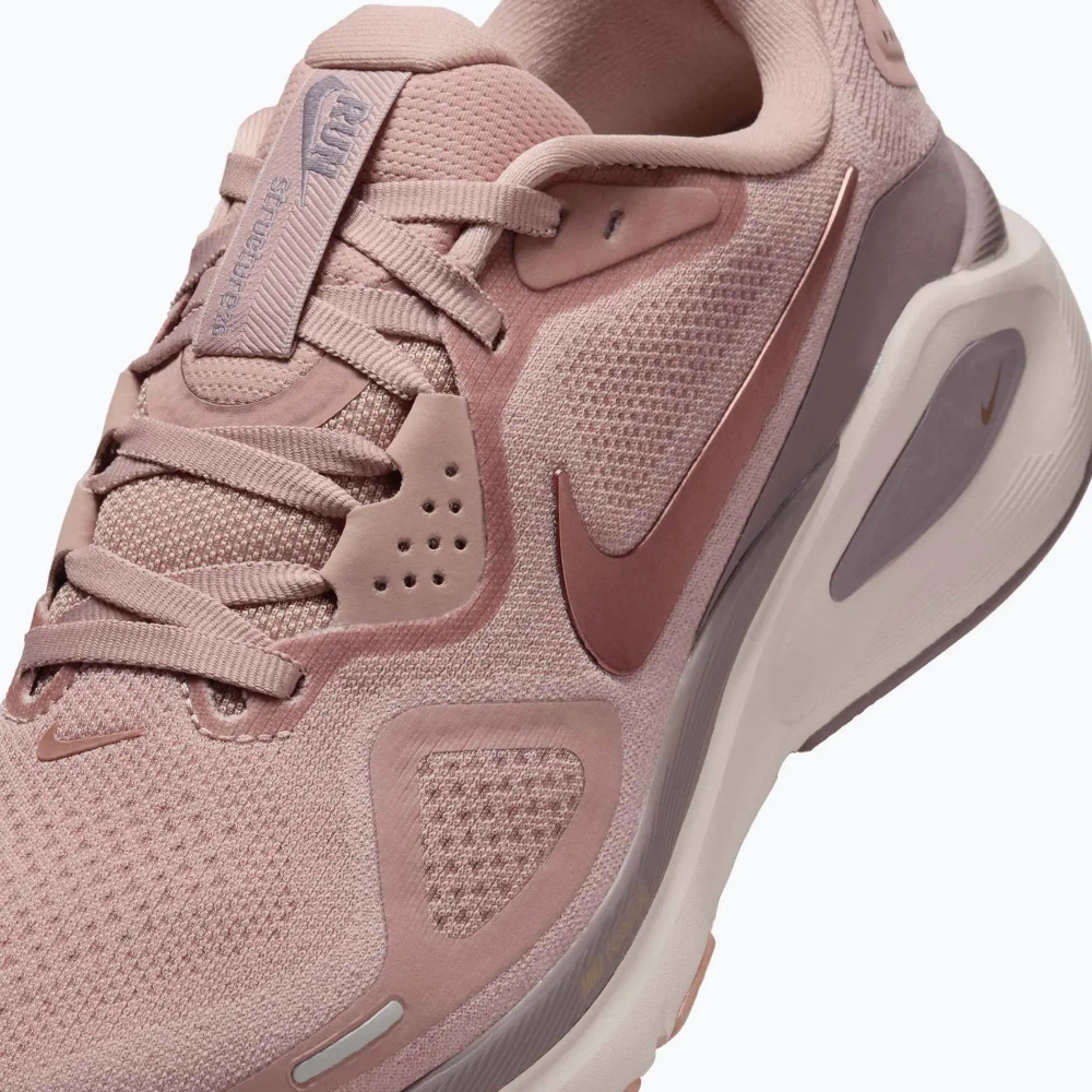 Женские Кроссовки для бега Nike Structure 26 particle pink/taupe grey/silt red/metal rose gold
