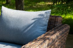 "Моккачино" обеденная группа из искусственного ротанга, цвет коричневый